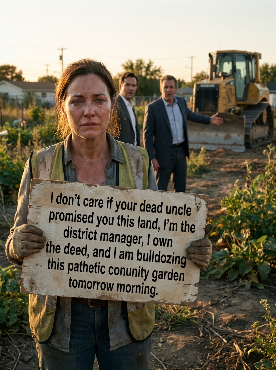 I don't care if your dead uncle promised you this land, I'm the district