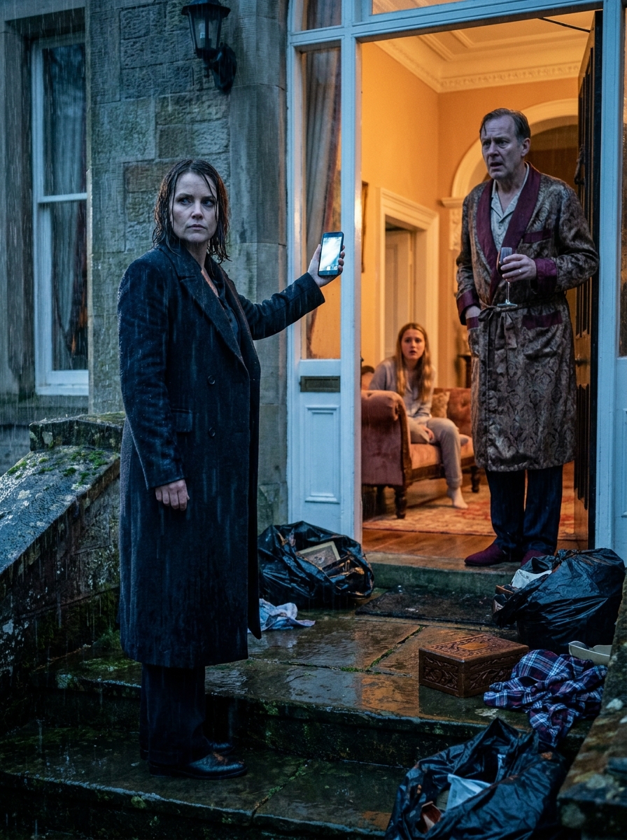 Clara stood on the gravel driveway of the Victorian home she had shared with
